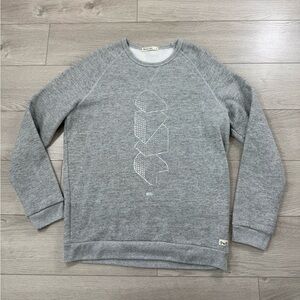 Marine Layer Sweatshirt Mens Gray Geometric Print Pullover Comfort Lounge